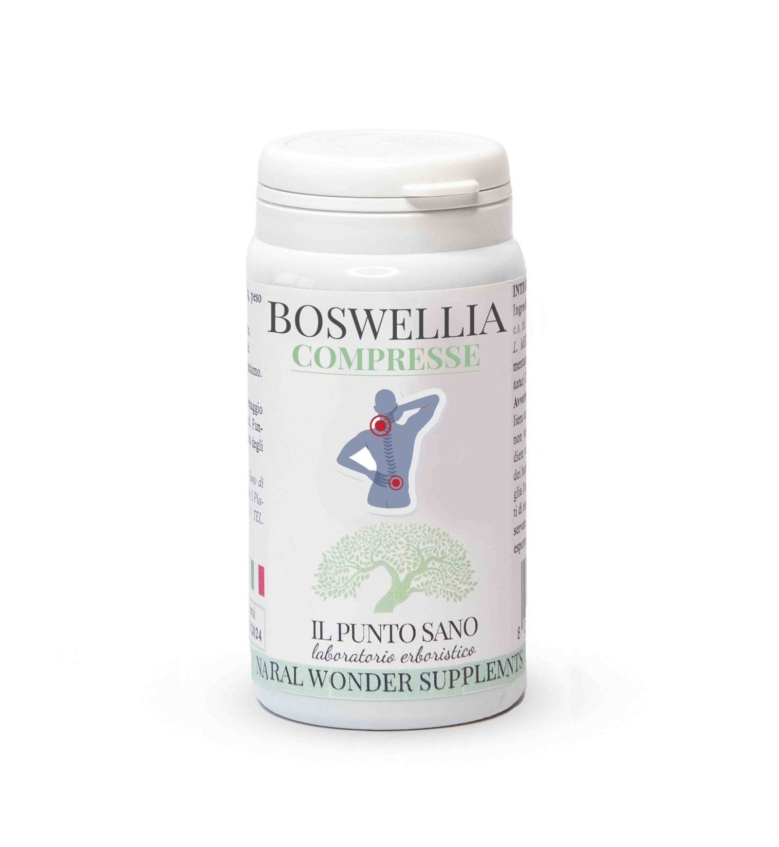 boswellia compresse Flacone di integratore Boswellia Compresse