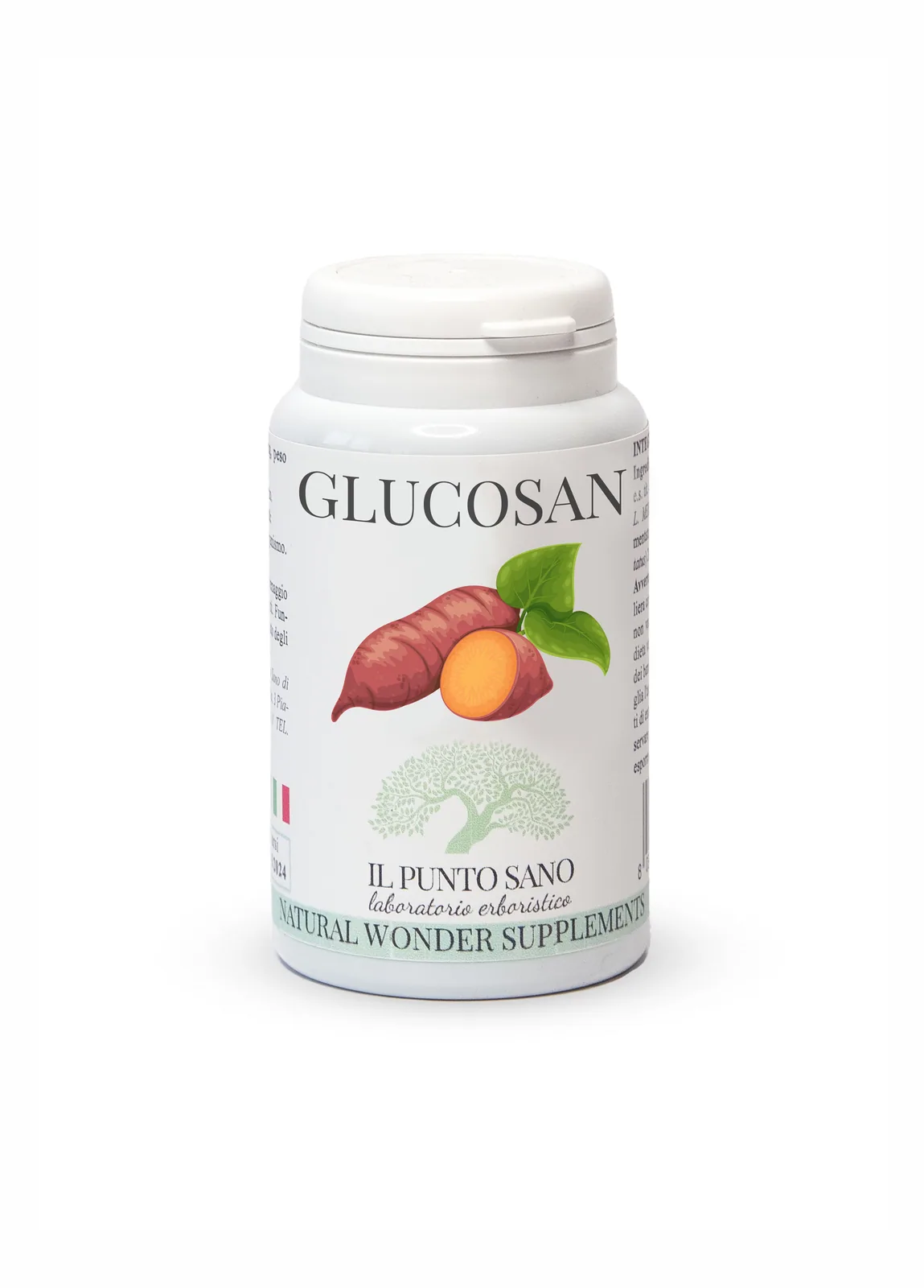 Glucosan – Integratore per metabolismo del glucosio Glucosan Il Punto Sano, integratore alimentare in capsule formulato per supportare il metabolismo del glucosio e l’equilibrio metabolico nell’ambito di uno stile di vita sano