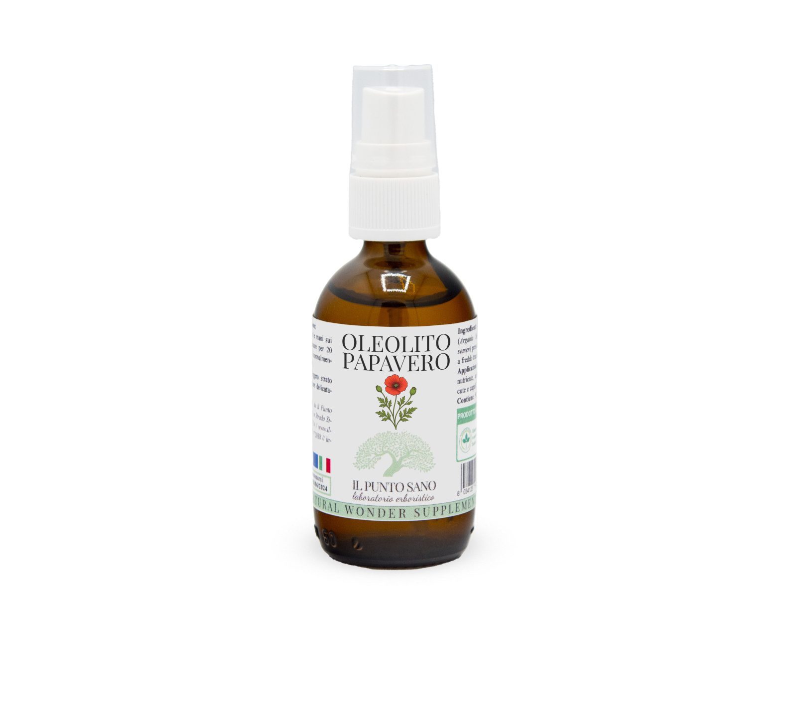 Oleolito di Papavero Decontratturante e Rilassante - Il Punto Sano Oleolito di Papavero naturale de Il Punto Sano, olio per massaggi indicato per tensioni muscolari, contratture e relax pre-sonno.