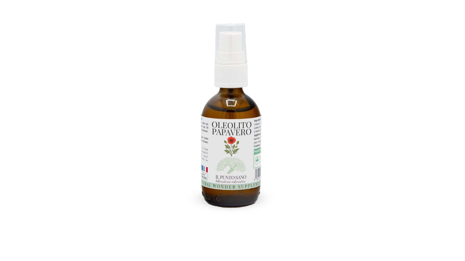 Oleolito di Papavero Decontratturante e Rilassante - Il Punto Sano Oleolito di Papavero naturale de Il Punto Sano, olio per massaggi indicato per tensioni muscolari, contratture e relax pre-sonno.