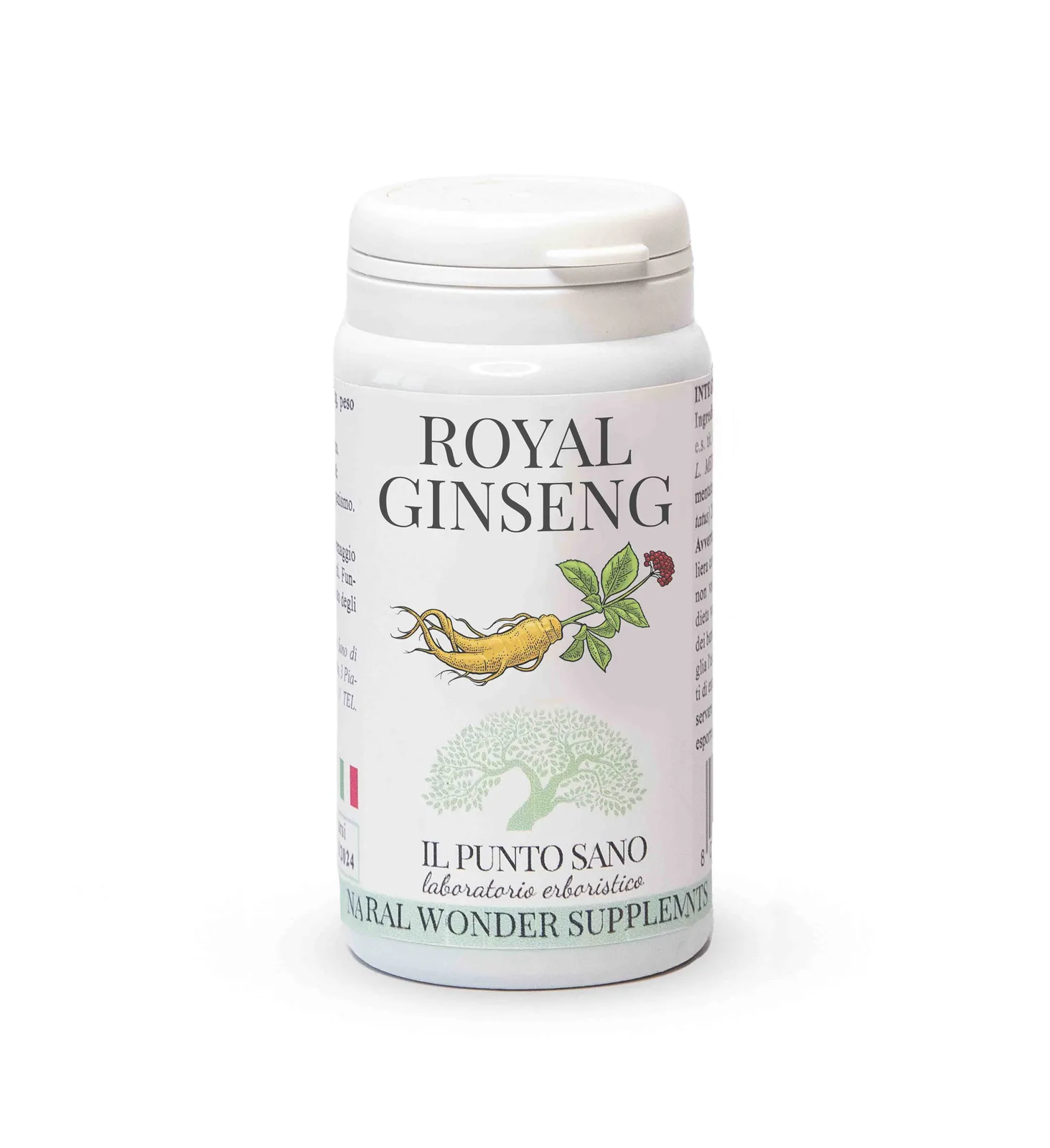 Royal Ginseng Il Punto Sano Royal Ginseng Il Punto Sano, integratore con ginseng e pappa reale in perle, formulato come supporto tonico e ricostituente per energia, vitalità e stanchezza fisica e mentale.