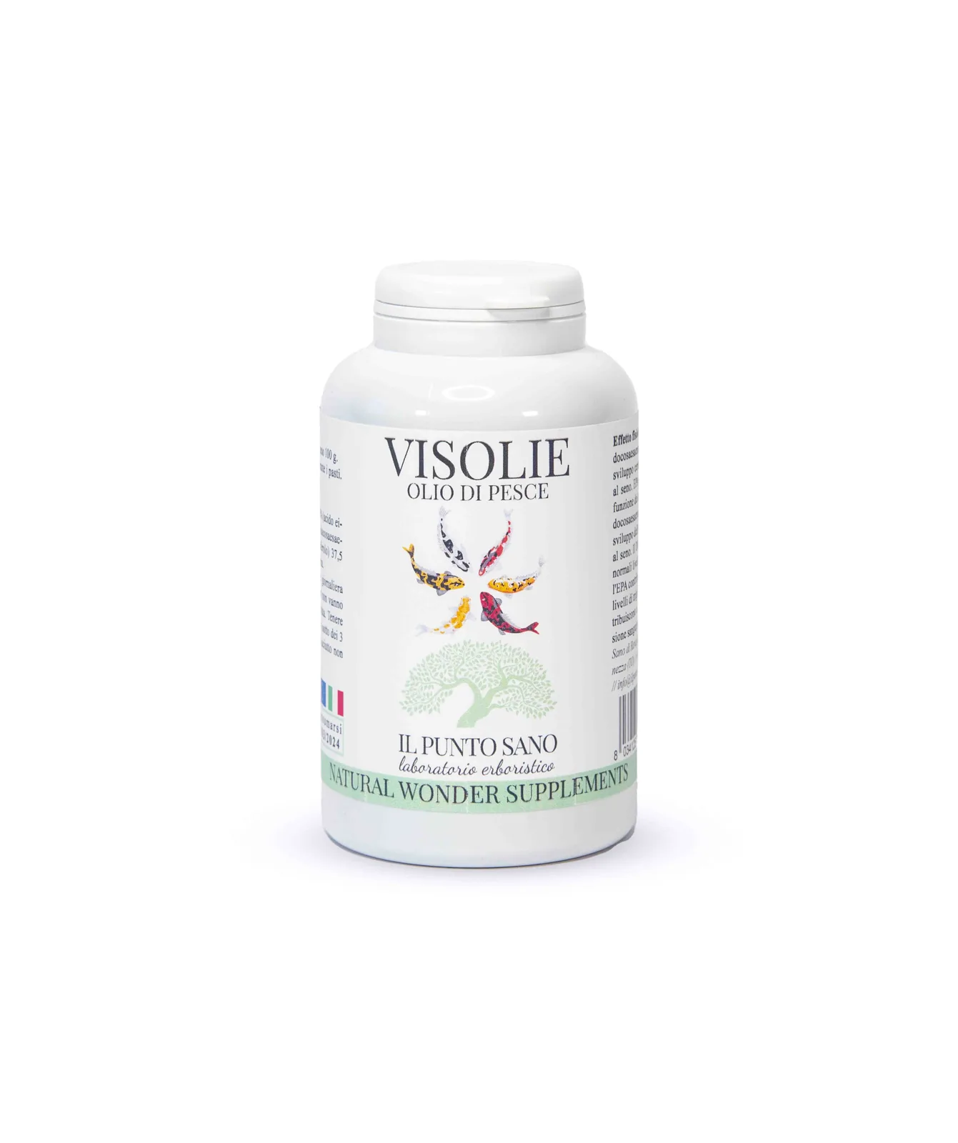 Visolie Olio di Pesce – Integratore Omega 3 EPA e DHA Visolie Olio di Pesce Il Punto Sano, integratore alimentare in perle con olio di pesce ricco di omega 3 EPA e DHA, pensato per supportare il normale benessere cardiovascolare, cerebrale e visivo