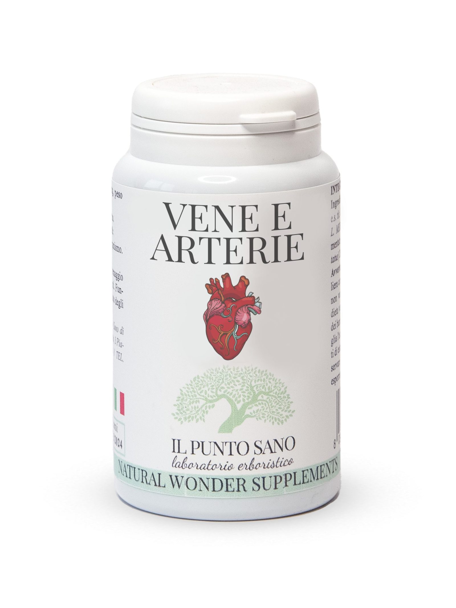 Vene e Arterie Capsule – Integratore per circolazione e benessere vascolare Vene e Arterie Capsule Il Punto Sano, integratore alimentare in capsule formulato per supportare la circolazione, il microcircolo, il ritorno venoso e il benessere dei vasi sanguigni