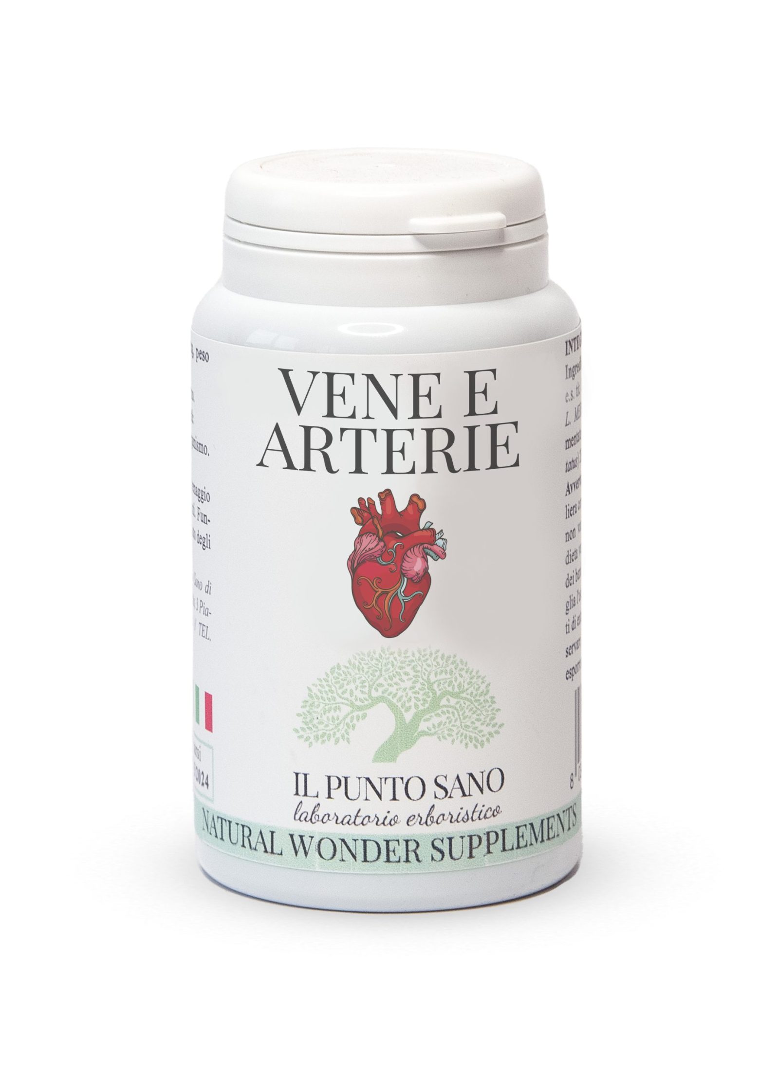 Vene e Arterie Capsule – Integratore per circolazione e benessere vascolare Vene e Arterie Capsule Il Punto Sano, integratore alimentare in capsule formulato per supportare la circolazione, il microcircolo, il ritorno venoso e il benessere dei vasi sanguigni