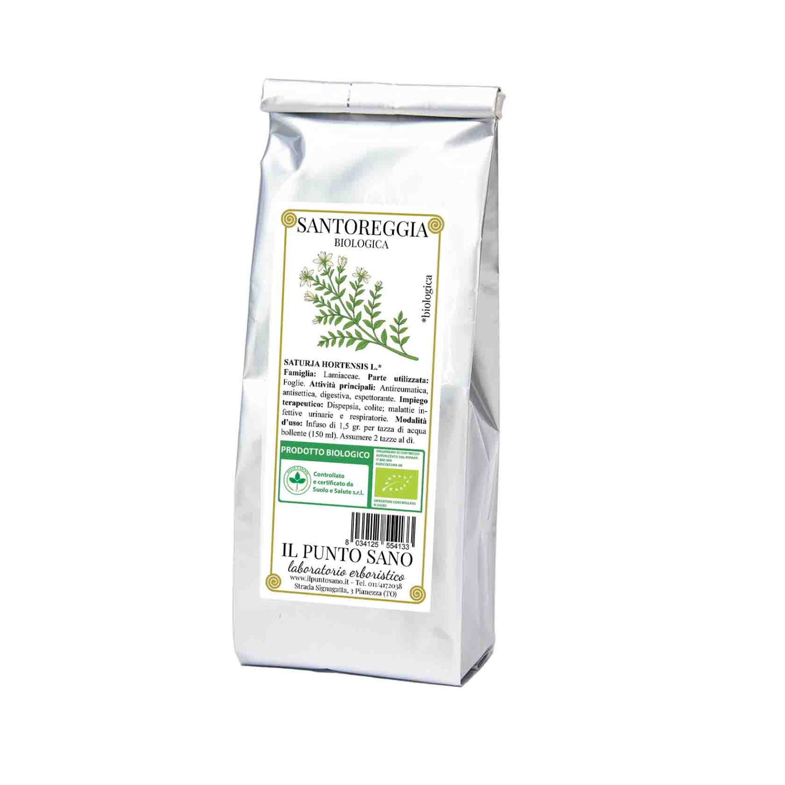 Santoreggia Biologica Foglie - Digestivo e Antisettico Naturale - Il Punto Sano Foglie di Santoreggia biologica de Il Punto Sano, rimedio naturale contro meteorismo, gonfiori addominali e fermentazioni intestinali.