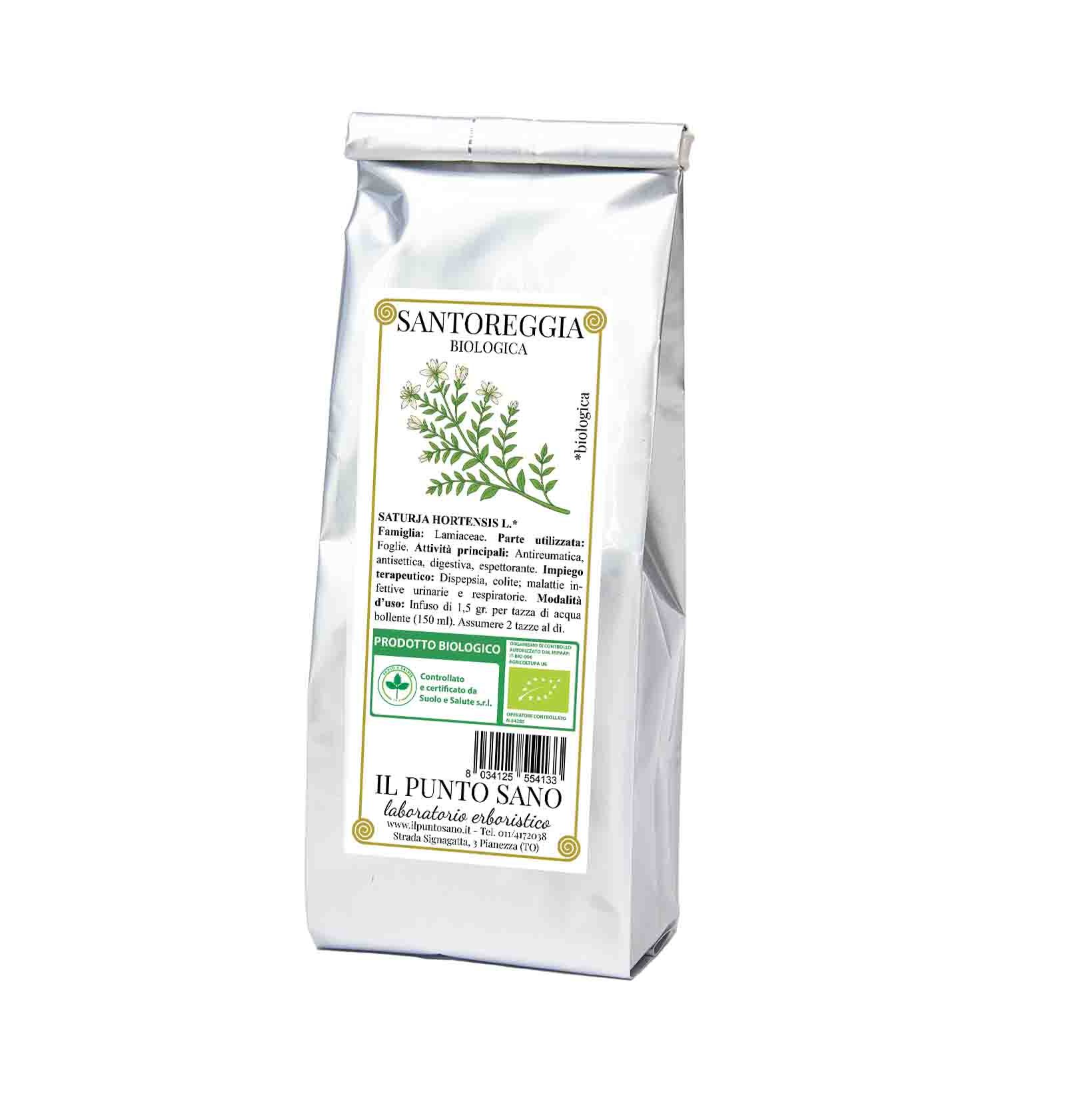 Santoreggia Biologica Foglie - Digestivo e Antisettico Naturale - Il Punto Sano Foglie di Santoreggia biologica de Il Punto Sano, rimedio naturale contro meteorismo, gonfiori addominali e fermentazioni intestinali.