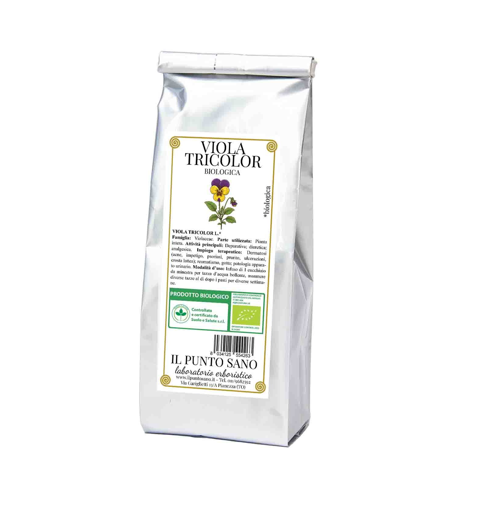 Viola Tricolor Biologica Depurativa per la Pelle - Il Punto Sano Viola tricolor biologica de Il Punto Sano, rimedio naturale depurativo indicato per acne, eczema, psoriasi e crosta lattea.